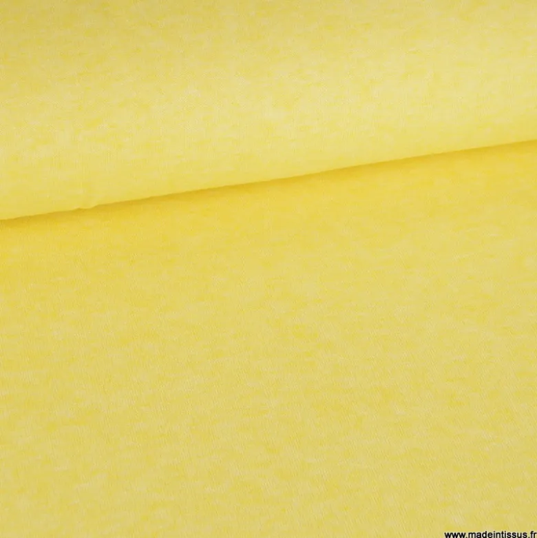 Tissu maille viscose fine - Vanille