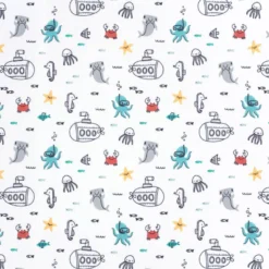 Tissu maillot de bain - sous-marins et animaux des mers - OEKO TEX