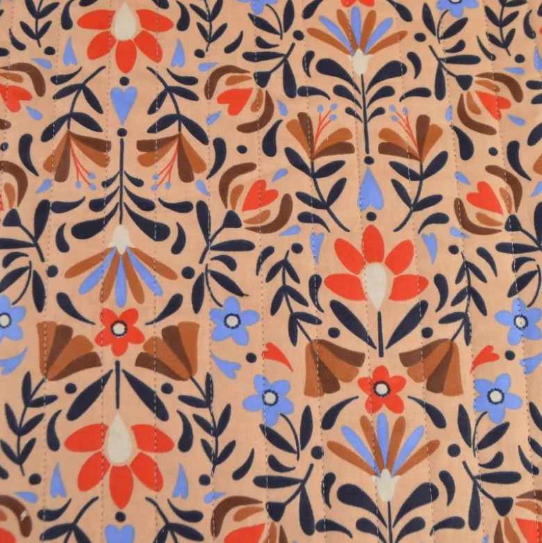 Tissu Matelassé coton Vertical Lafleur et Gerard - fleurs et graphique