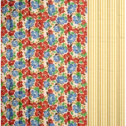 Tissu Matelassé coton Vertical Odalie et Edouard jaune