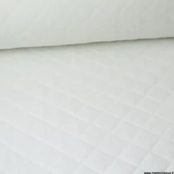 Tissu Matelassé Double Gaze OEKO TEX - Blanc