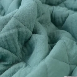 Tissu Matelassé Double Gaze OEKO TEX - Eucalyptus