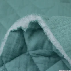 Tissu Matelassé Double Gaze OEKO TEX - Eucalyptus