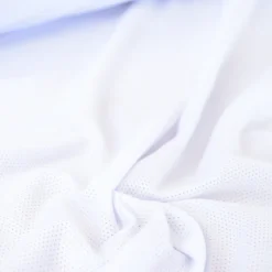 Tissu mesh ajouré microfibre pour vetements de sport et maillot de bain- Blanc