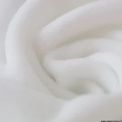 Tissu Micro polaire Blanc - OEKO TEX