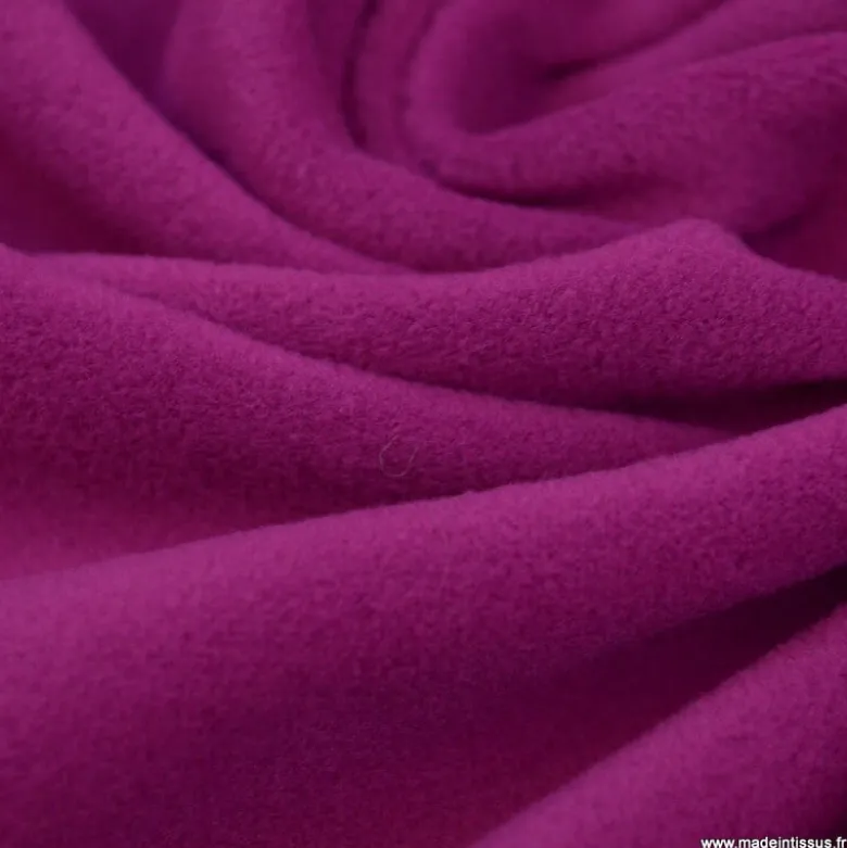 Tissu Micro polaire Fuchsia - OEKO TEX