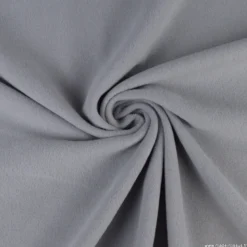 Tissu Micro polaire gris mouette - OEKO TEX