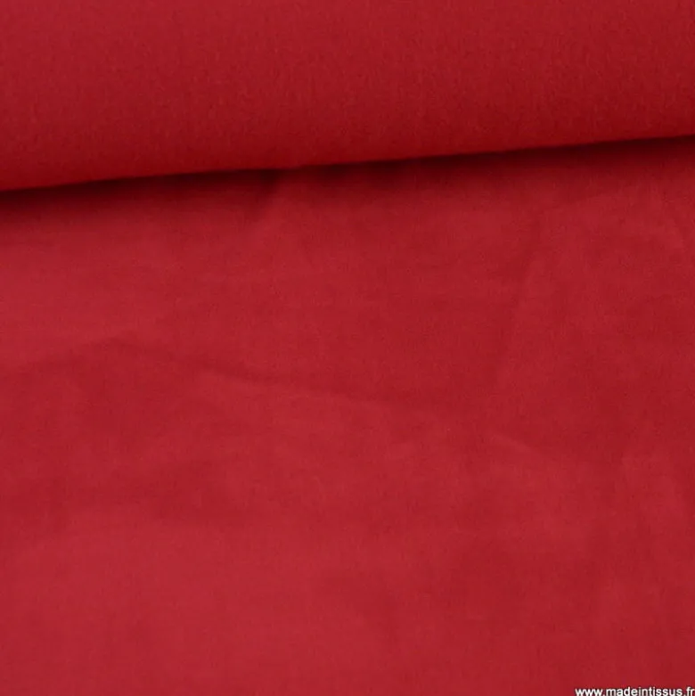 Tissu Micro polaire new cherry - OEKO TEX