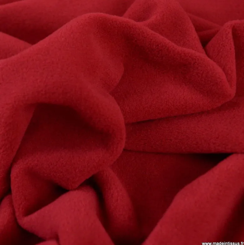 Tissu Micro polaire new cherry - OEKO TEX
