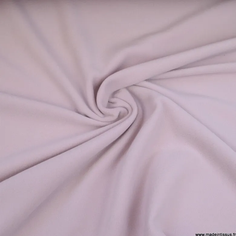 Tissu Micro polaire Rose Pudeur - OEKO TEX