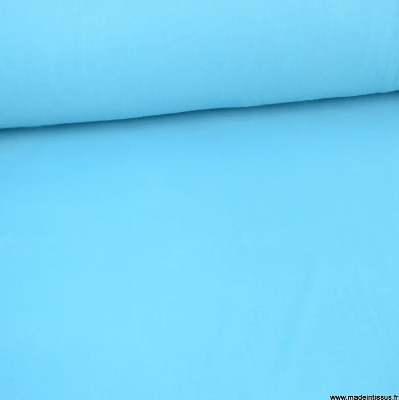 Tissu Micro polaire turquoise- OEKO TEX
