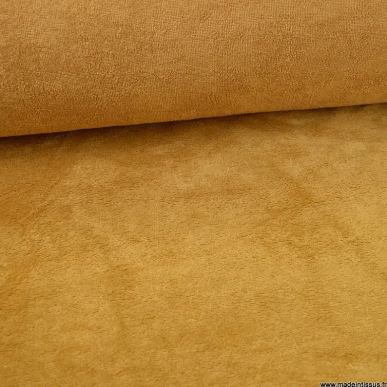Tissu micro éponge de bambou Camel - OEKO TEX