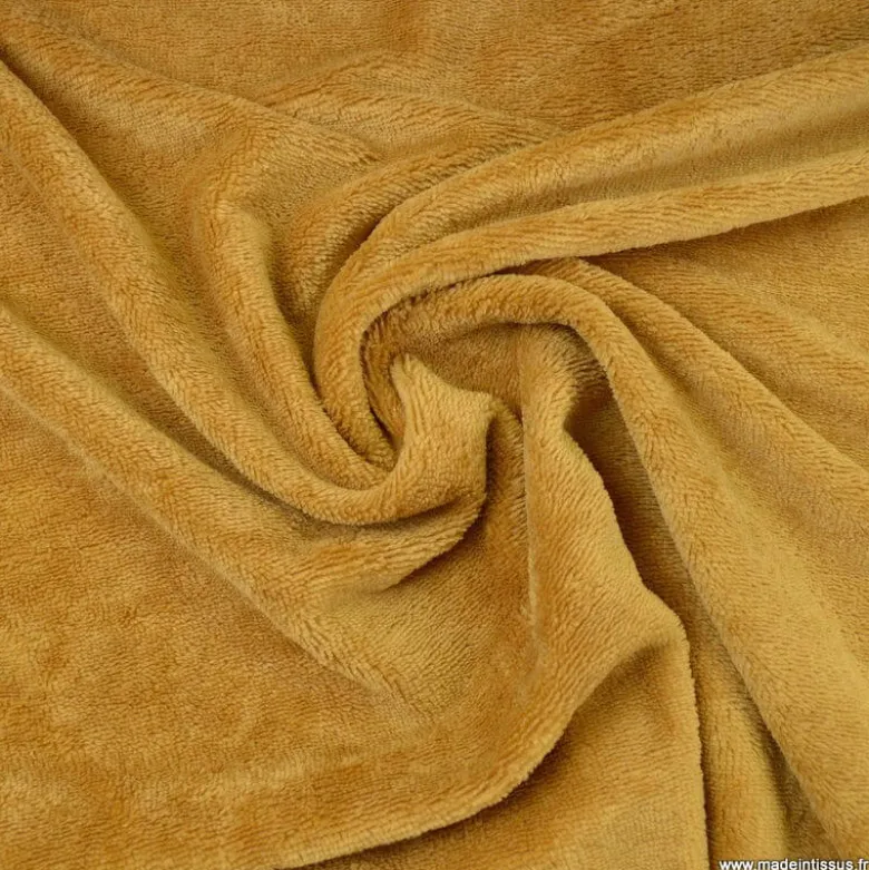 Tissu micro éponge de bambou Camel - OEKO TEX