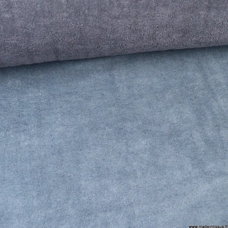 Tissu micro éponge de bambou gris foncé - OEKO TEX