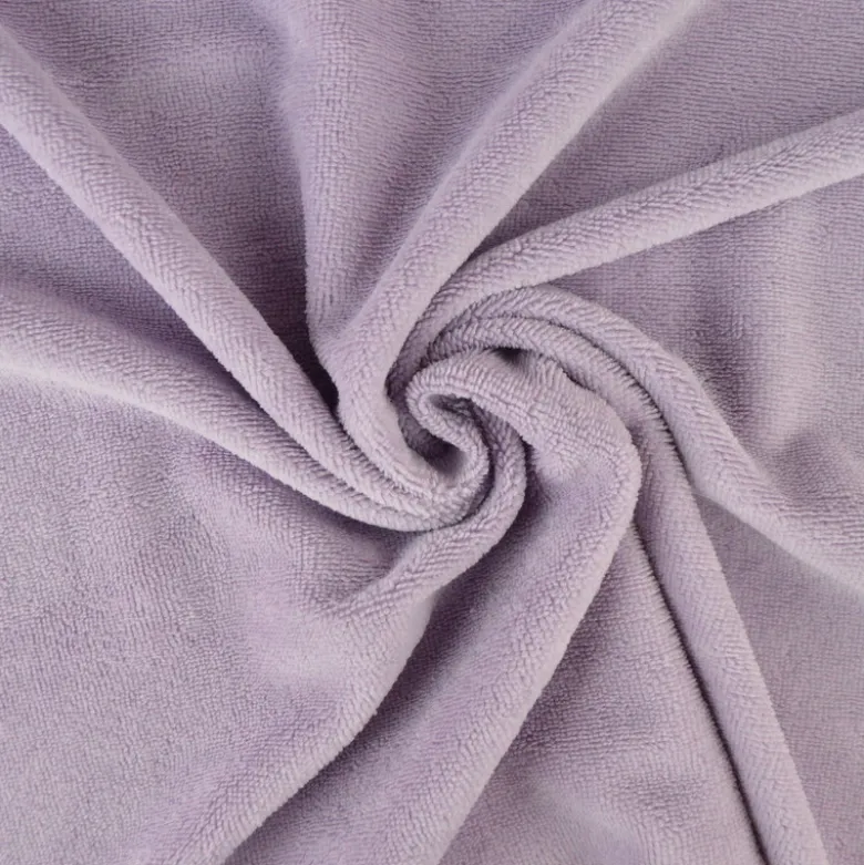 Tissu micro éponge de bambou lilas clair - OEKO TEX