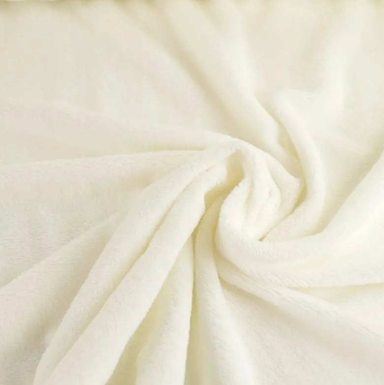 Tissu micro éponge de bambou Milk blanc cassé - OEKO TEX