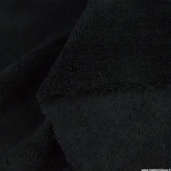 Tissu micro éponge de bambou Noir - OEKO TEX
