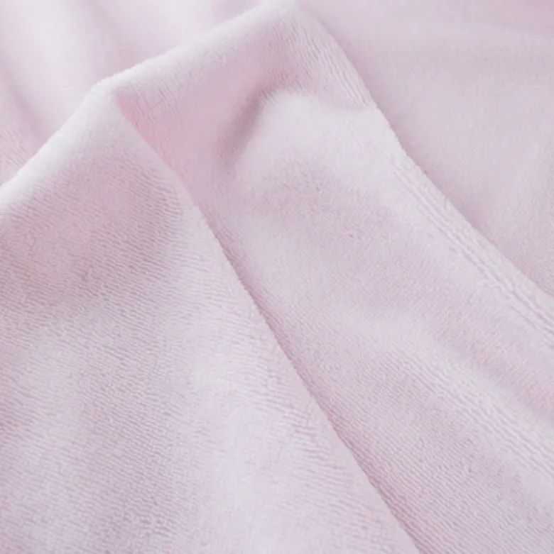Tissu micro éponge de bambou Rose clair - OEKO TEX