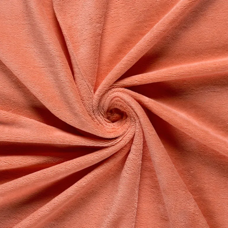 Tissu micro éponge de bambou Saumon - OEKO TEX