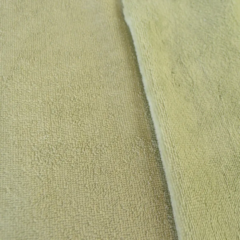 Tissu micro éponge de bambou Vert amande - OEKO TEX