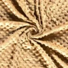 Tissu minky pois Beige - oeko tex