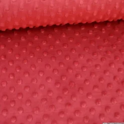 Tissu minky pois Cardinal - OEKO TEX