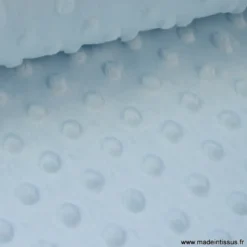 Tissu minky POIS CIEL - OEKO TEX