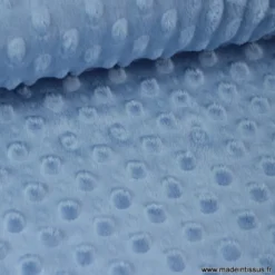 Tissu minky pois denim - OEKO TEX