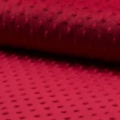 Tissu minky pois Fraise