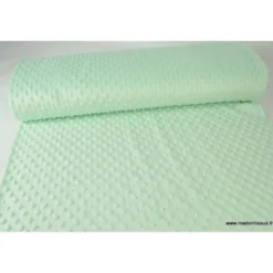 Tissu minky POIS MENTHE