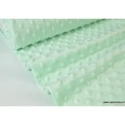 Tissu minky POIS MENTHE