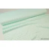 Tissu minky POIS MENTHE clair 21 - OEKO TEX