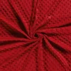 Tissu minky pois Rouge - Oeko tex