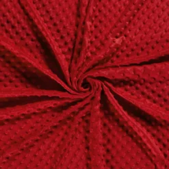 Tissu minky pois Rouge - Oeko tex