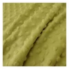 Tissu minky pois vert anis