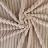 Tissu minky Rayures côtelé coloris Galet - OEKO TEX