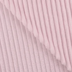 Tissu minky Rayures côtelé Ernest coloris Rose