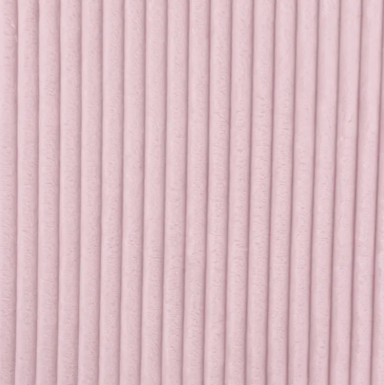 Tissu minky Rayures côtelé Ernest coloris Rose