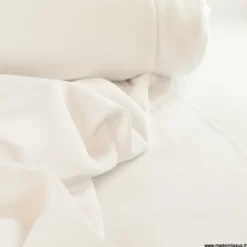 Tissu molleton sweat uni blanc - OEKO TEX
