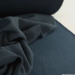 Tissu molleton sweat uni bleu marine - OEKO TEX