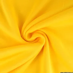 Tissu molleton sweat uni jaune - OEKO TEX