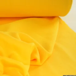 Tissu molleton sweat uni jaune - OEKO TEX