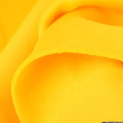 Tissu molleton sweat uni jaune - OEKO TEX