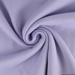 Tissu molleton sweat uni Lilas - OEKO TEX