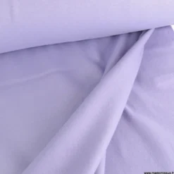 Tissu molleton sweat uni Lilas - OEKO TEX