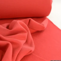 Tissu molleton sweat uni rouge - OEKO TEX