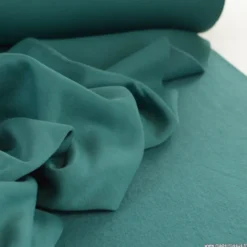 Tissu molleton sweat uni vert canard - OEKO TEX