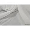 Tissu Mousseline coloris blanc .