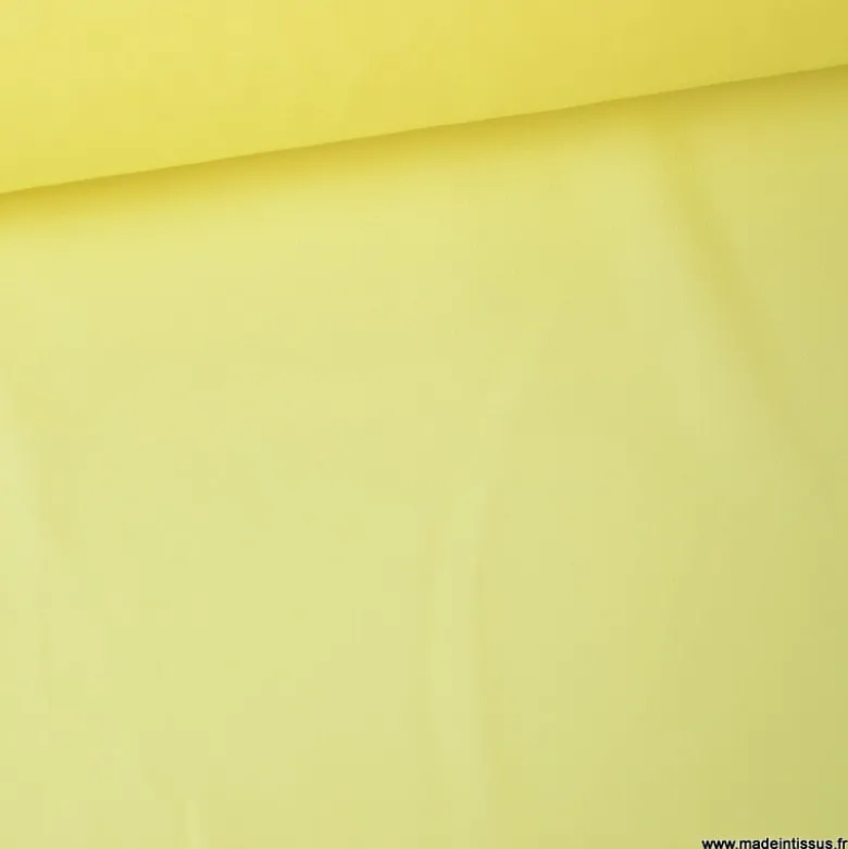 Tissu Mousseline fluide Jaune