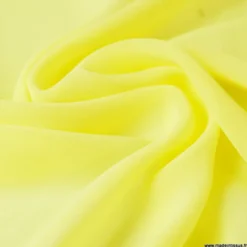 Tissu Mousseline fluide Jaune